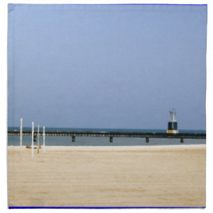 Beacon Light of Lake Michigan Shores Napkin
