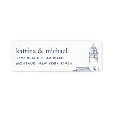 Beacon | Nautical Lighthouse Return Address Label Beacon | Nautical Lighthouse Return Address Label