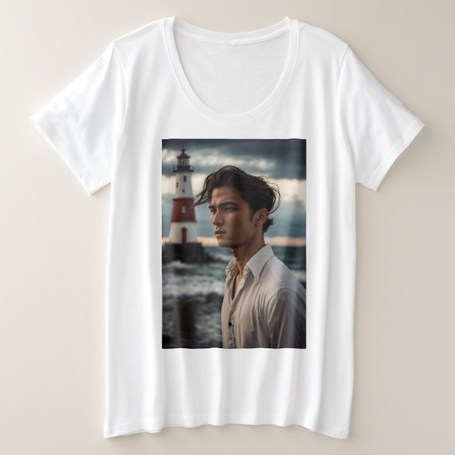 Beacon of Hope Lighthouse T-Shirt (Design Front)