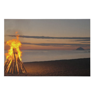 Beacon on the Beach Faux Canvas Print