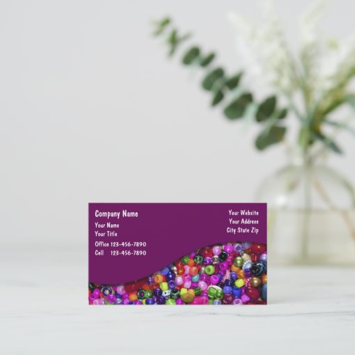 Bead Business Cards Zazzle