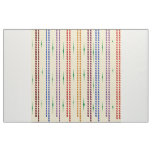 Bead curtain look cream with mixed line colors fabric