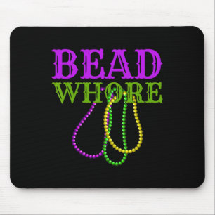 Bead Funny Adult Humor Mardi Gras Carnival Costume Mouse Pad