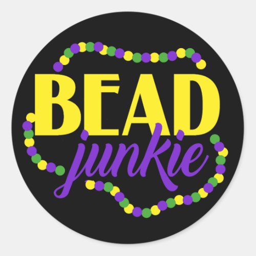 Bead Junkie Classic Round Sticker