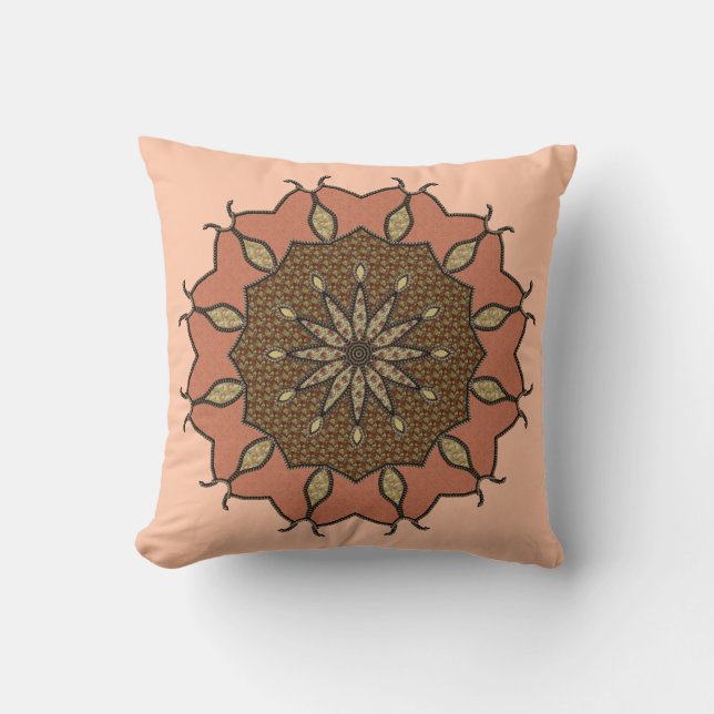 Bead Like Radiance Throw Pillow (Front)