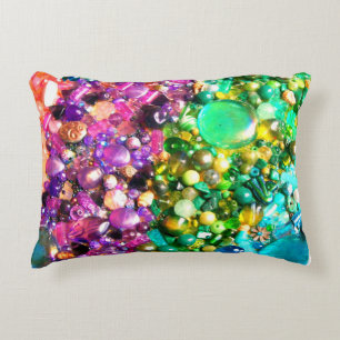Bead mosaic accent pillow