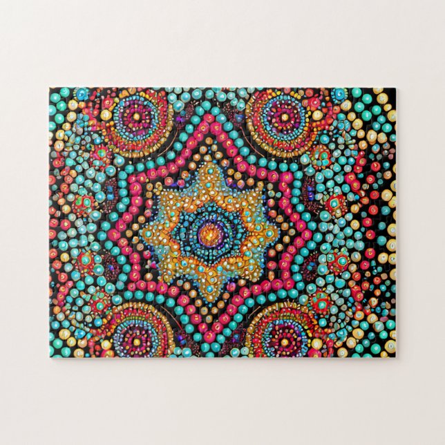 Bead Pattern 2 Photo Puzzles Internet Jigsaw Puzzl (Horizontal)