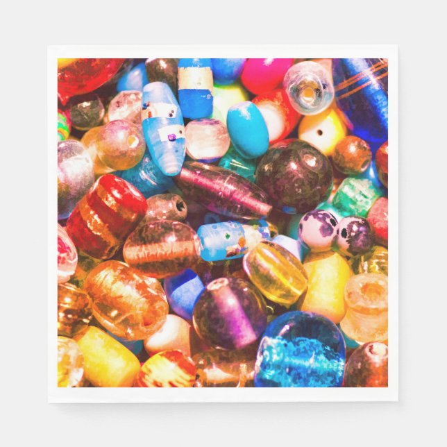 Bead Pile Paper Napkins (Front)