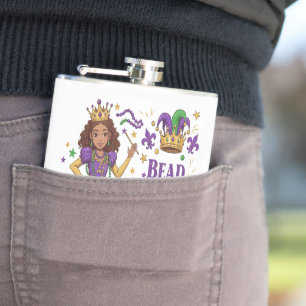 Bead Princess - Mardi Gras Flask
