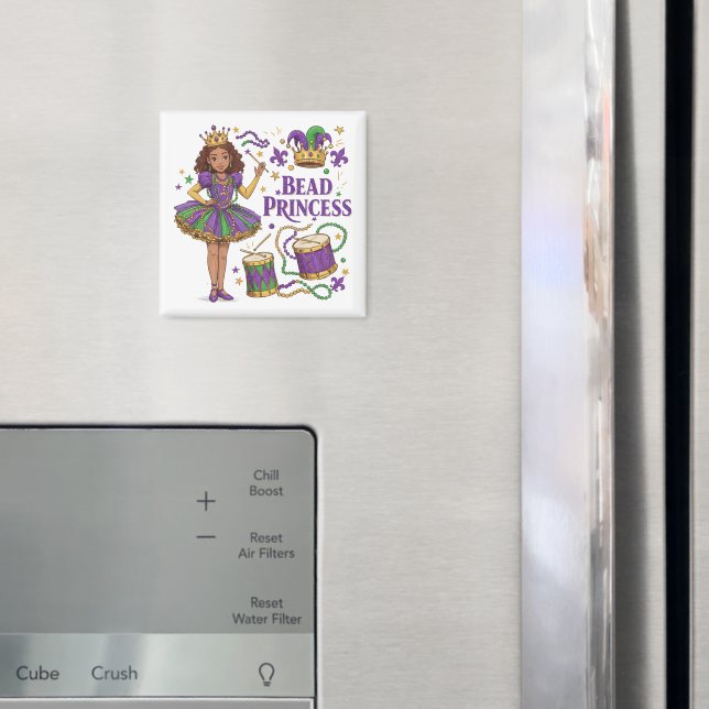 Bead Princess - Mardi Gras Magnet (In Situ (Fridge))