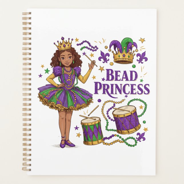 Bead Princess - Mardi Gras Planner (Front)