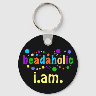Beadaholic I.AM. - Display your Beading Addiction Keychain