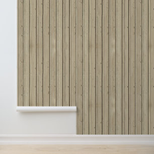 Beadbord Wood Look Paneling Wallpaper