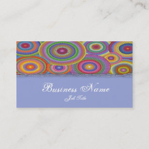 Beaded colors elegant business card