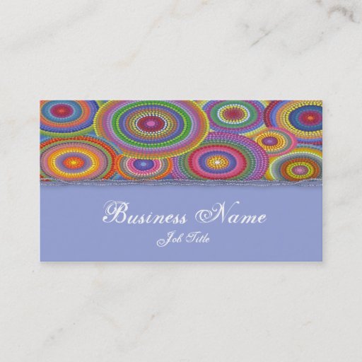 Customizable Beaded colors elegant business card