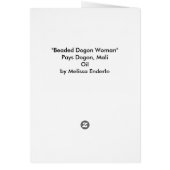 Beaded Dogon Woman Cards (Back)