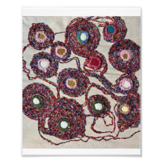 Beaded flowers. photo print