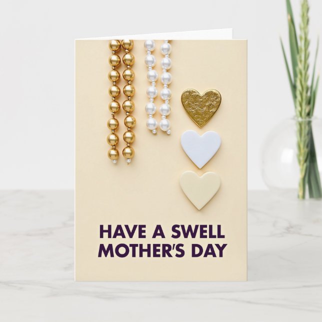 Beaded Heart Celebration Card (Front)