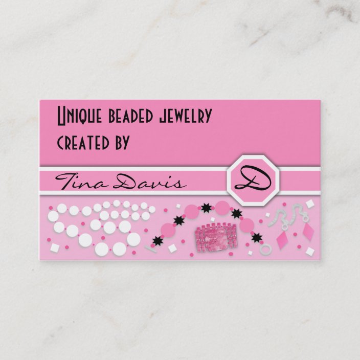 Beaded Jewelry Business Card