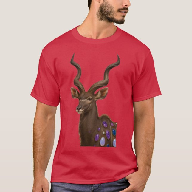 Beaded Majesty The Greater Kudu T-Shirt (Front)