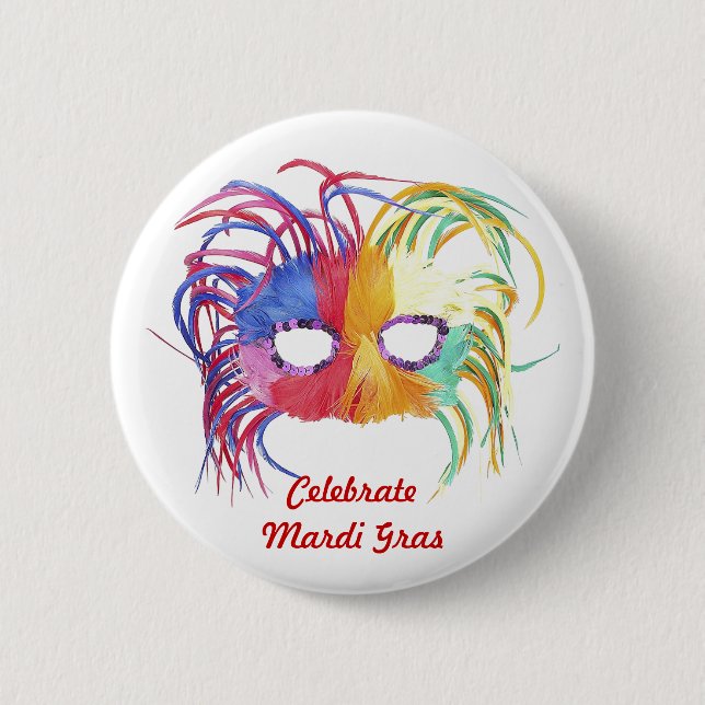 Beaded Mask - Button (Front)