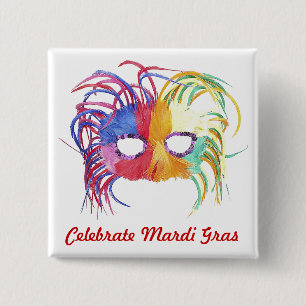 Beaded Mask - Button