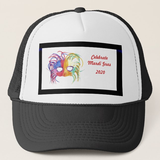 Beaded Mask - Trucker Hat (Front)