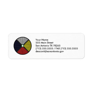 Beaded Medicine Wheel Label