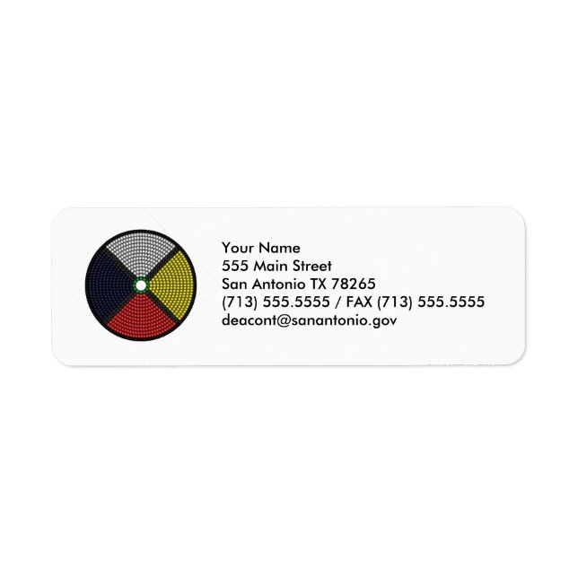 Beaded Medicine Wheel Label (Front)