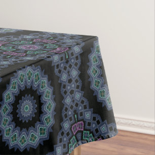Beaded pattern tablecloth