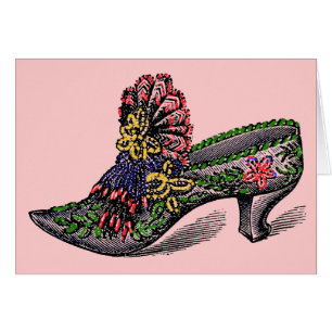 Beaded Slipper Cards