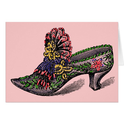 Beaded Slipper Cards (Front Horizontal)