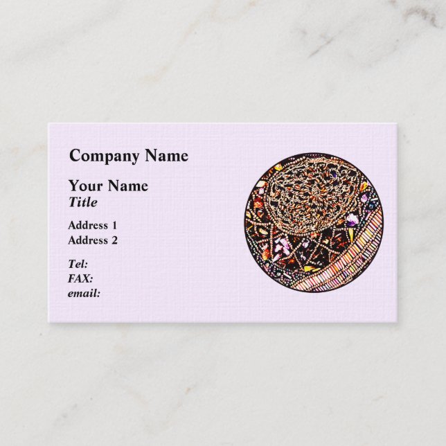 Beaded Victorian Purse Business Card (Front)