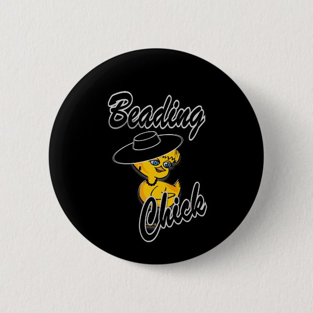 Beading Chick #4 Button (Front)