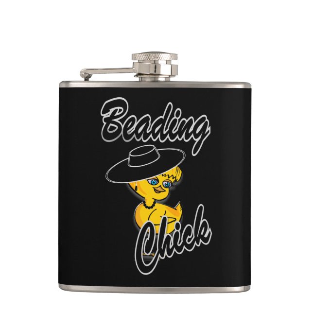 Beading Chick #4 Flask (Front)
