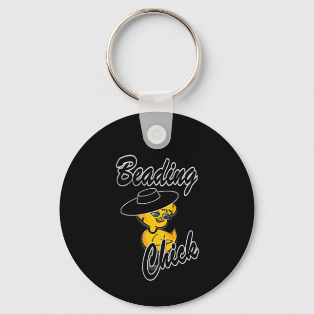 Beading Chick #4 Keychain (Front)