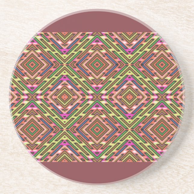 Beading Sandstone Coaster (Front)