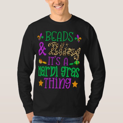 Beads And Bling Its A Mardi Gras Thing Cool  T_Shirt