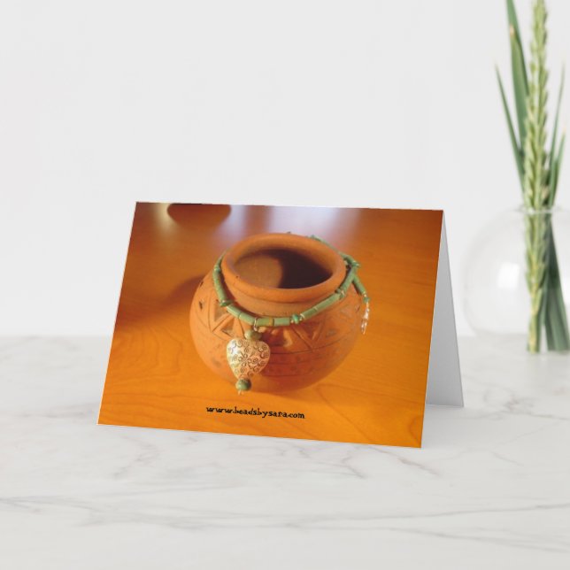 Beads By Sara Stationary Note Card (Front)