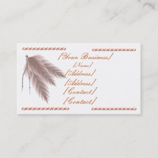 Beads N Feathers Business Card