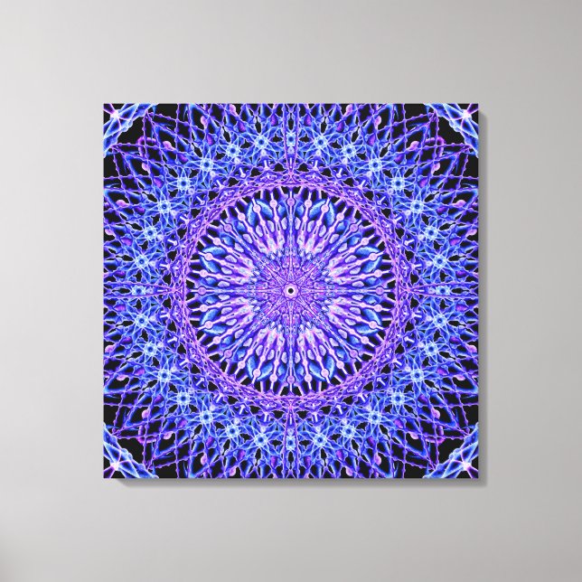 Beads of Light Mandala Canvas Print (Front)