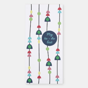 Beads on Strings Magnetic Notepad