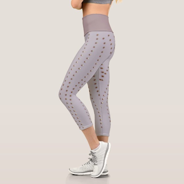 Beads Pattern Capri Leggings (Left)