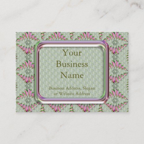 Beads  Satin Business Card