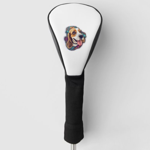 Beagle 4 golf head cover