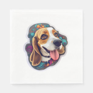 Beagle 4 napkins