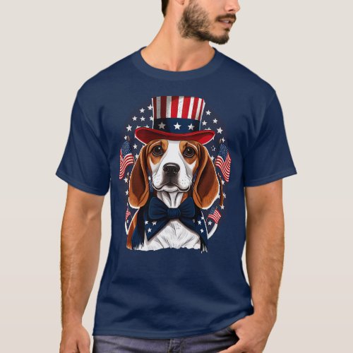 Beagle 4th of July 7 T_Shirt