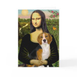 Beagle 7 - Mona Lisa Greeting Card