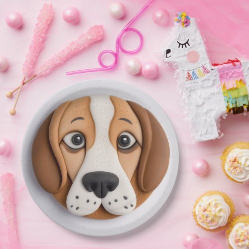 Beagle A Delightful Cookie Inspired Paper Plates