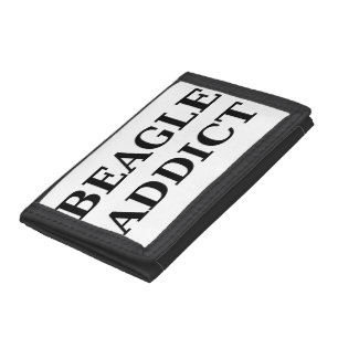 beagle addict tri-fold wallet